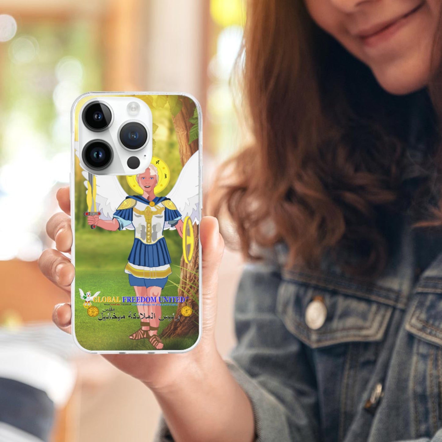 Phone Case GLOBAL FREEDOM UNITED© Archangel Michael Arabic V1