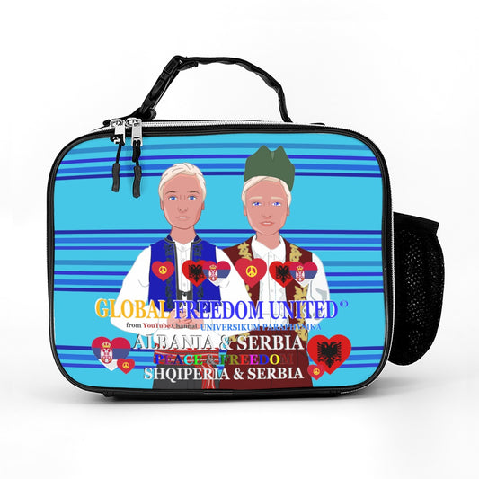 Laether Meal Back GLOBAL FREEDOM UNITED© Men Albania & Serbia Blue