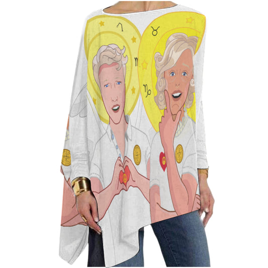 Pullover Long Sleeve T-shirt GLOBAL FREEDOM UNITED© Archangel Rafael & Gabriel