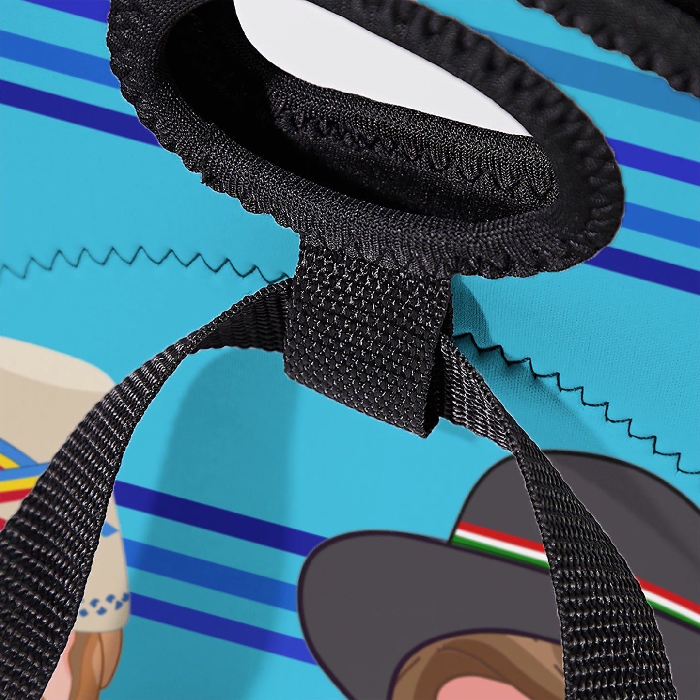 Meal Bag With Straw Global Freedom United Men Romania & Hungary Blue