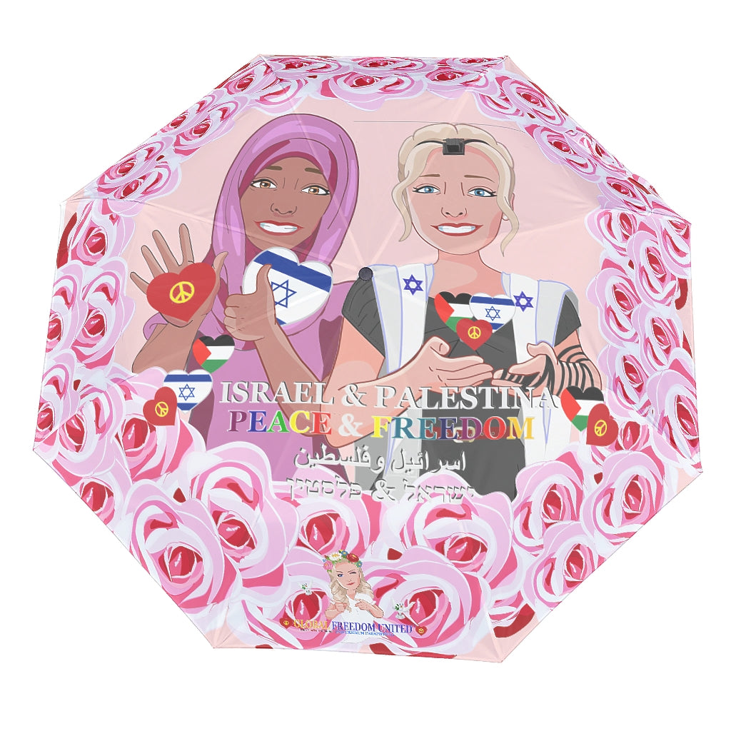 Umbrella Global Freedom United Women Israel & Palestina Old Peace Rose Version1