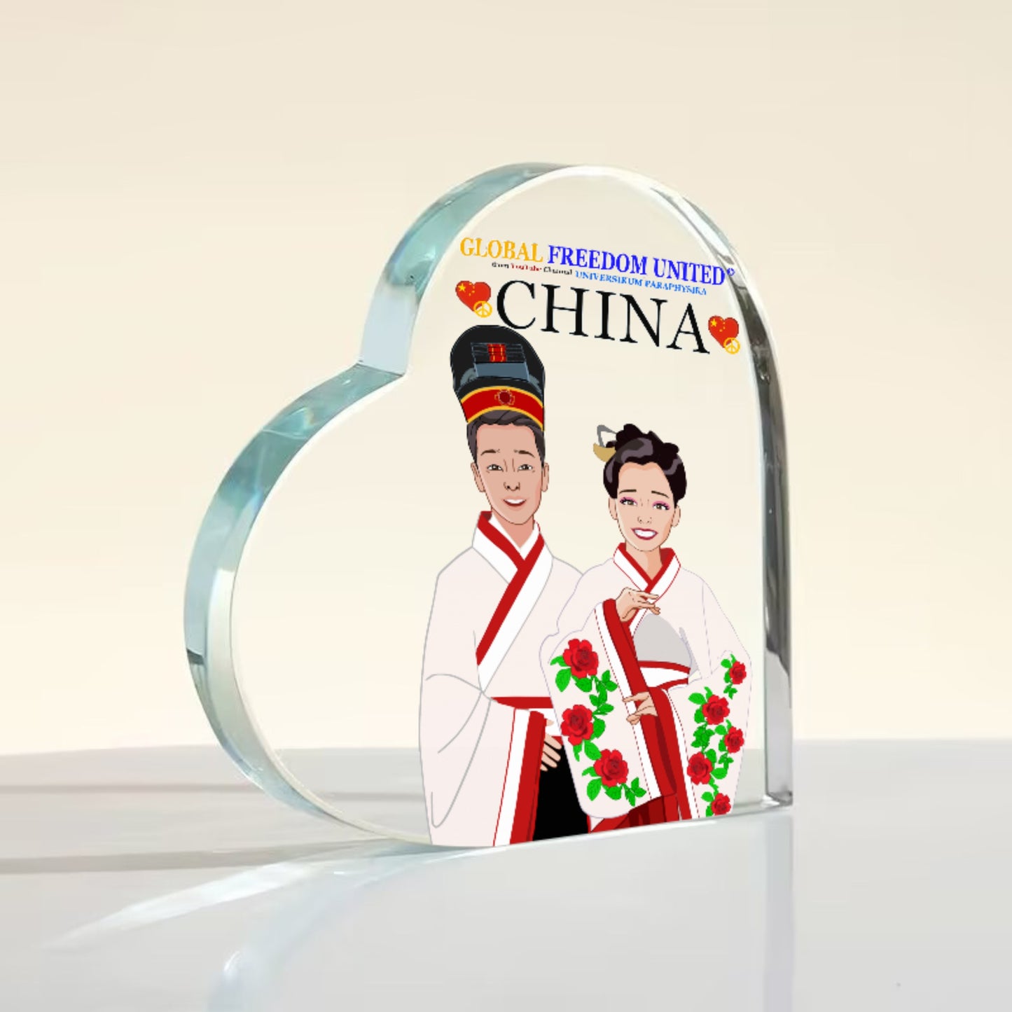 Acrylic Plaque GLOBAL FREEDOM UNITED© Couple China