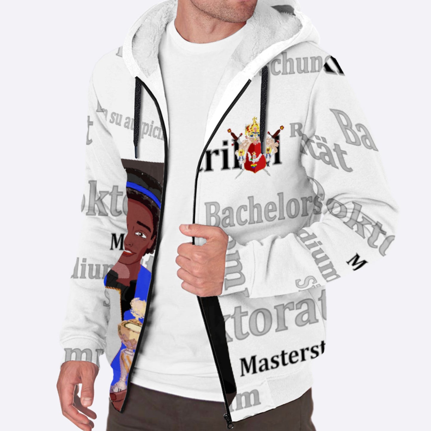 Plush Hoodie Global Freedom United Afro Student Boy Cooper Place