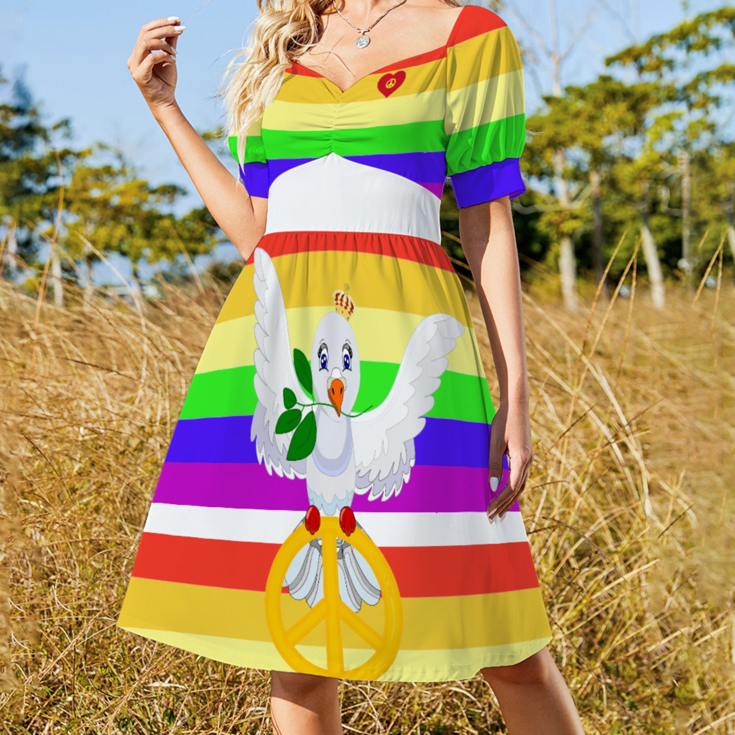 Sweetheart Dress Global Freedom United Dove Of Peace