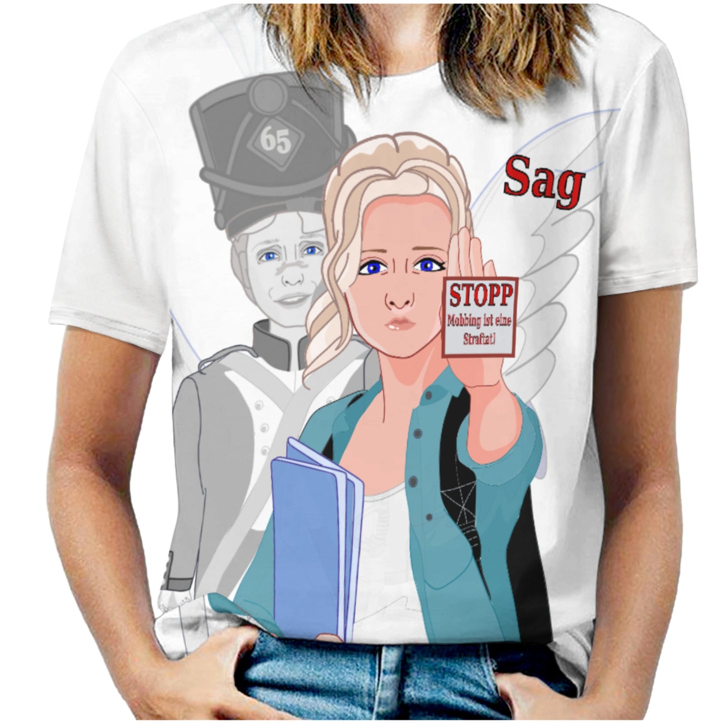 Women´s T-shirt Global Freedom United Anti Mobbing Deutsch V2