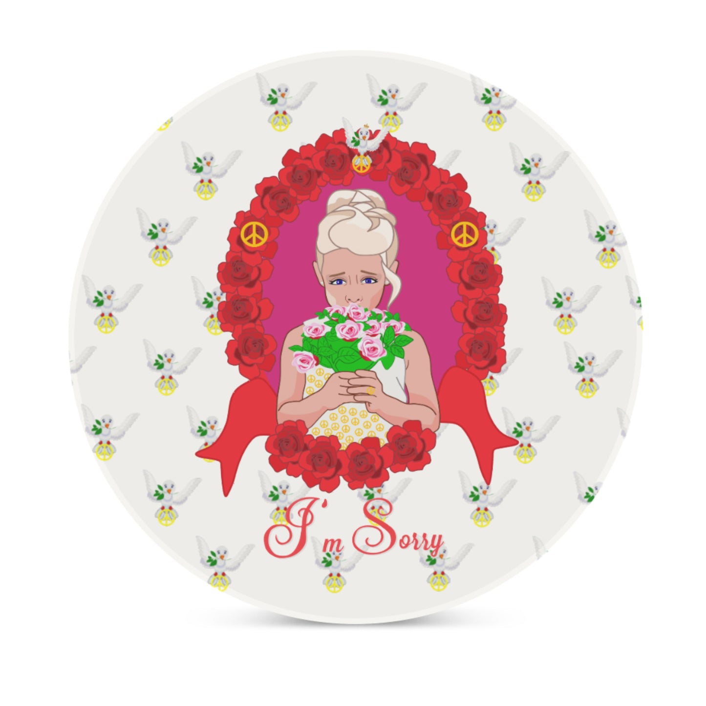 Ceramic Coasters Global Freedom United I´m Sorry From A Girl