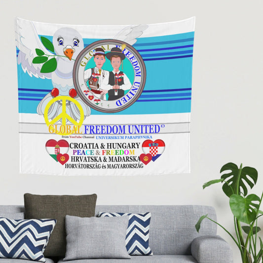 Tapestry GLOBAL FREEDOM UNITED© Men Croatia & Hungary Blue 2