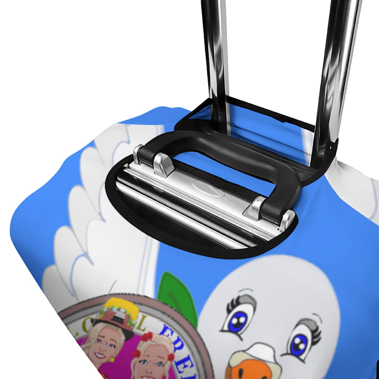 Lugguage Cover Global Freedom United Women Croatia & Serbia Old Peace Blue