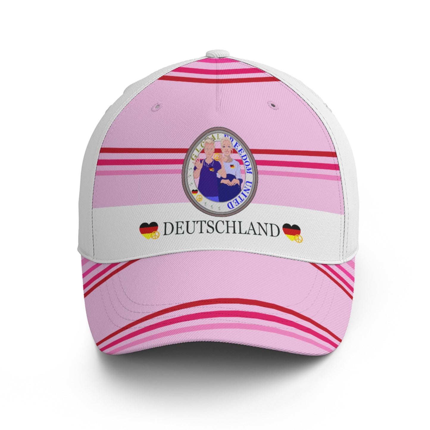 Basketball Cap Global Freedom United Couple Edition Germany V2 Pink2