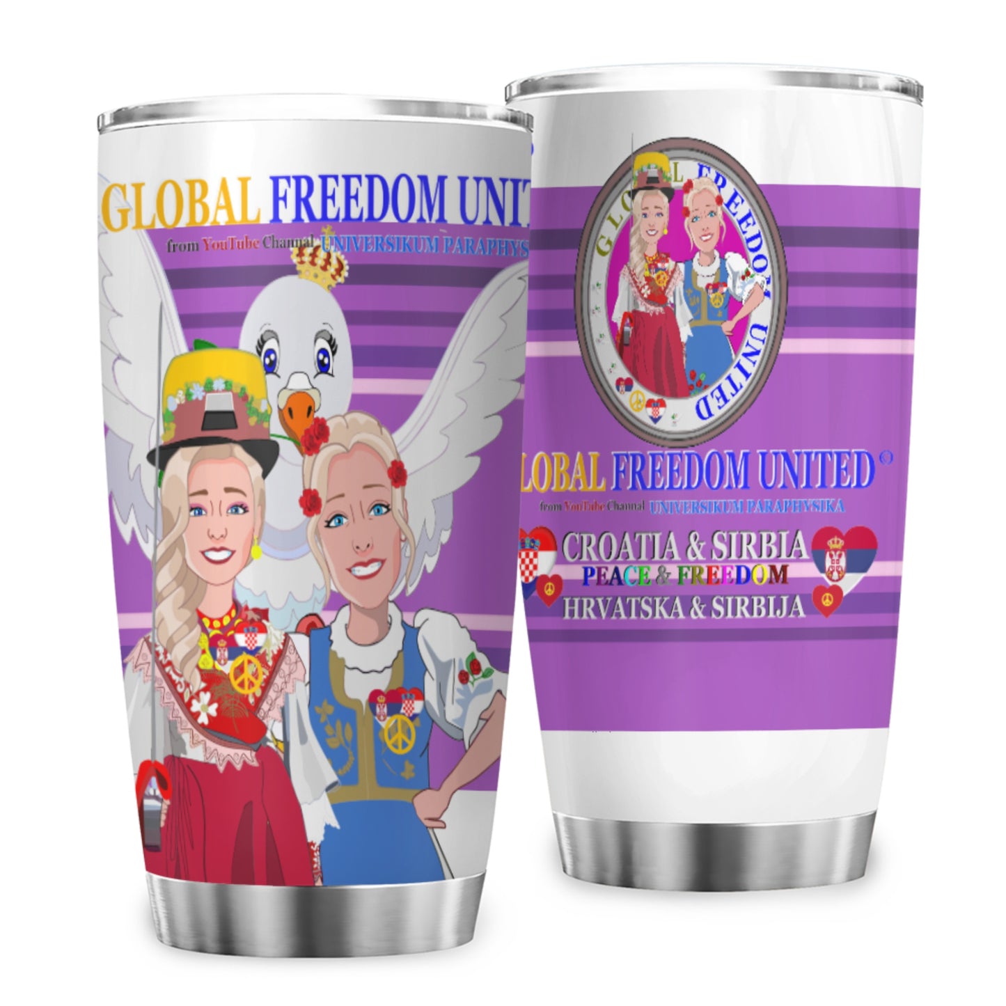 Tumbler Global Freedom United Women Croatia & Serbia Lilac
