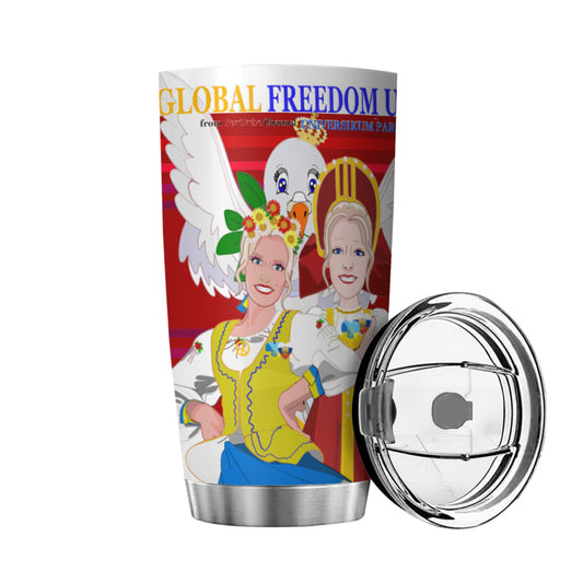 Tumbler Global Freedom United Women Russia & Ukrain Red