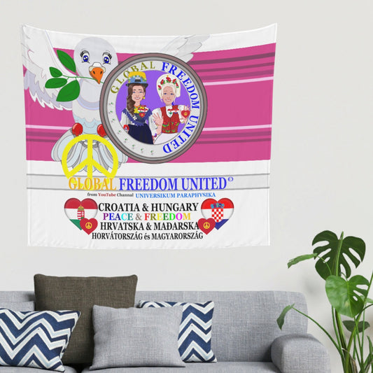 Tapestry GLOBAL FREEDOM UNITED© Women Croatia & Hungary V2 Pink