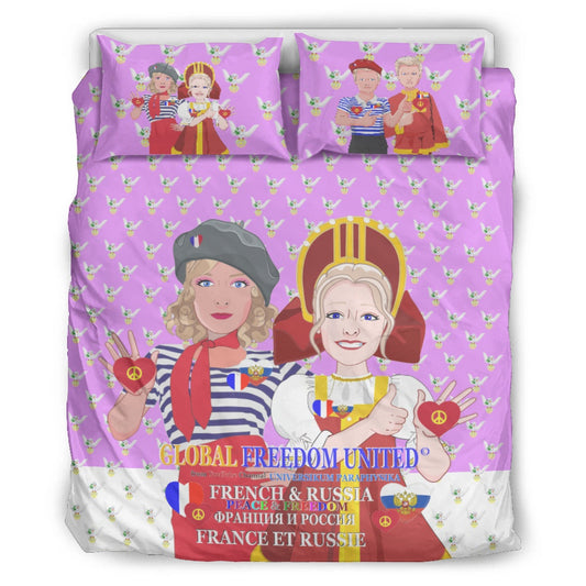 Bed Line GLOBAL FREEDOM UNITED© Women French & Russia Lilac