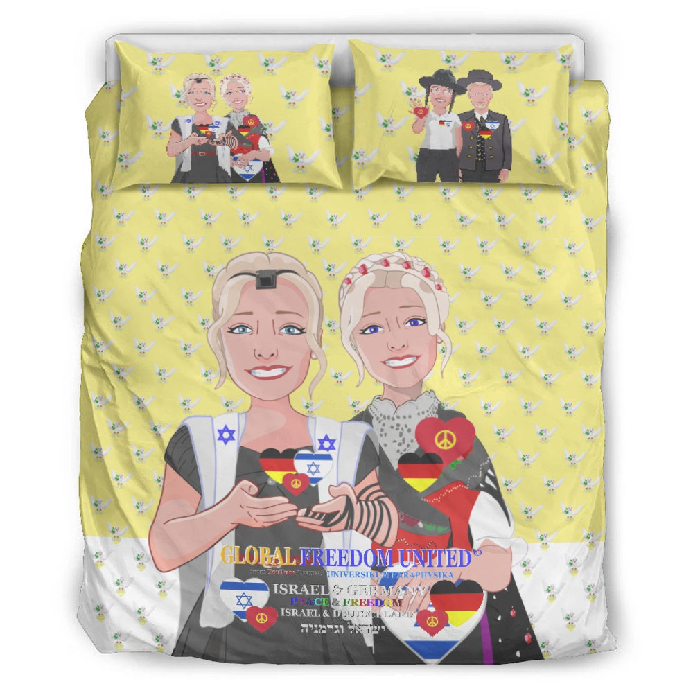 Bed Line GLOBAL FREEDOM UNITED© Women Israel & Germany Yellow