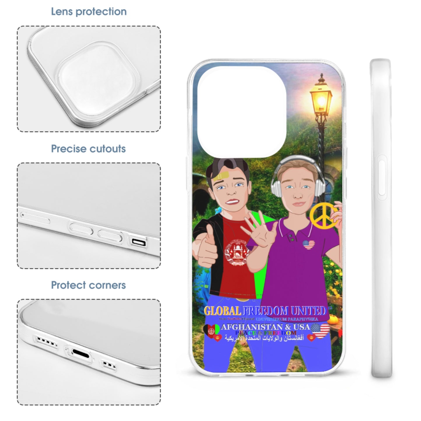 Mobile Phone Case GLOBAL FREEDOM UNITED© Men AFGHANISTAN & USA