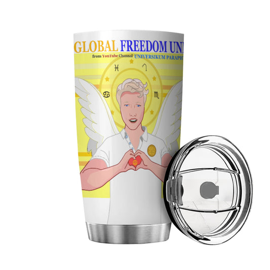 Tumbler Global Freedom United Archangel Raphael German  Yellow