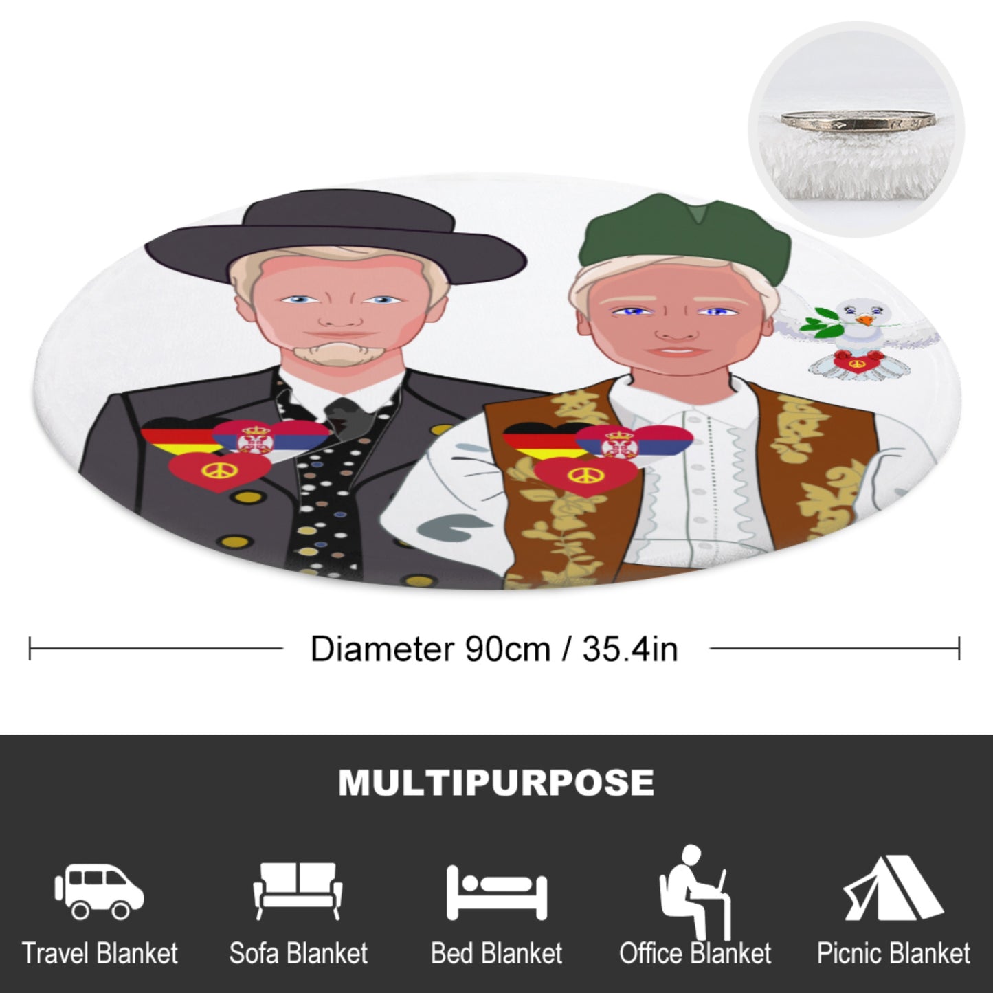 Blankets For Kits GLOBAL FREEDOM UNITED© Boys Serbia & Germany