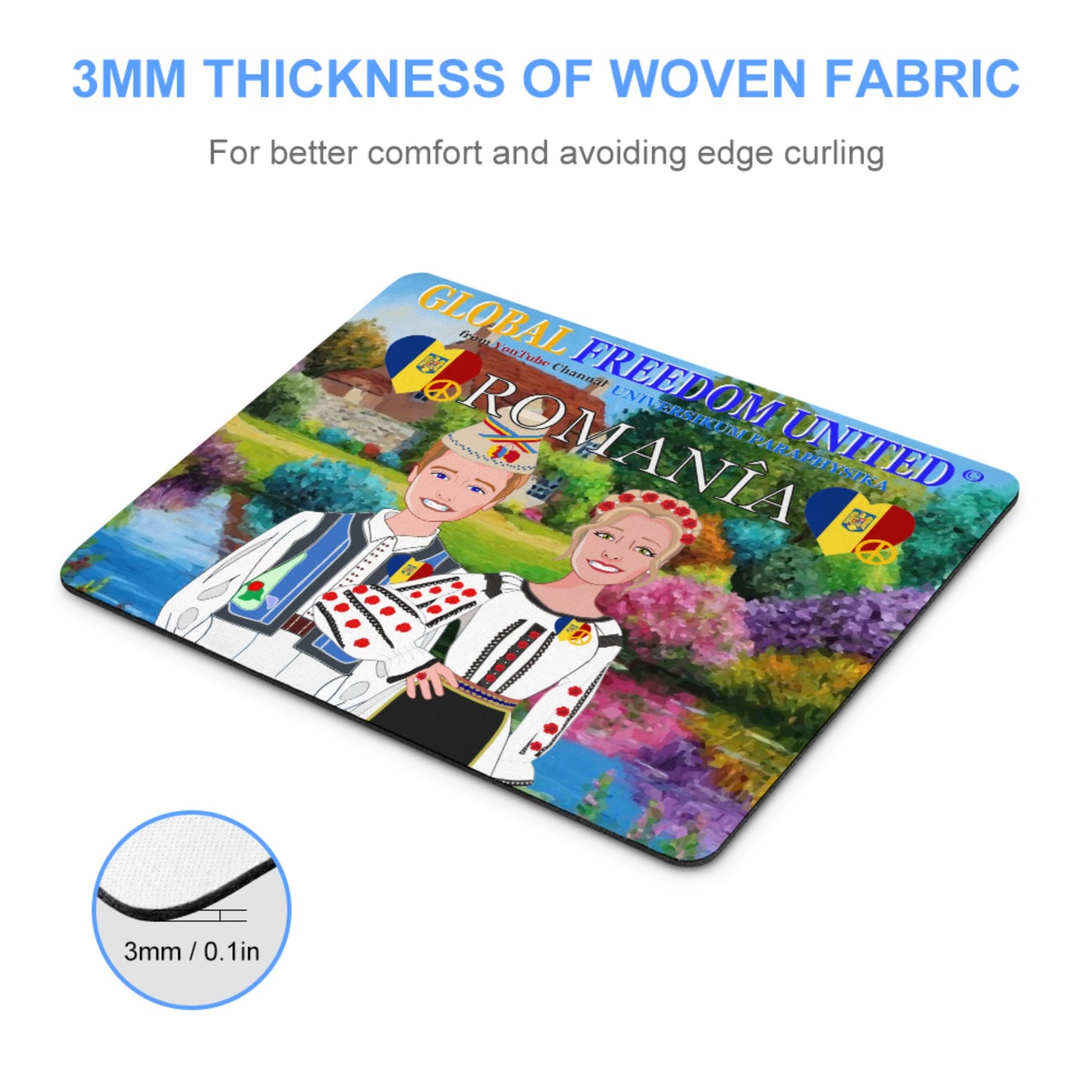 Mouse Pat GLOBAL FREEDOM UNITED© Couple Edition Romania