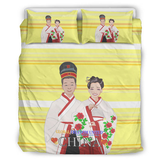 Bed Line GLOBAL FREEDOM UNITED© Couple China Yellow