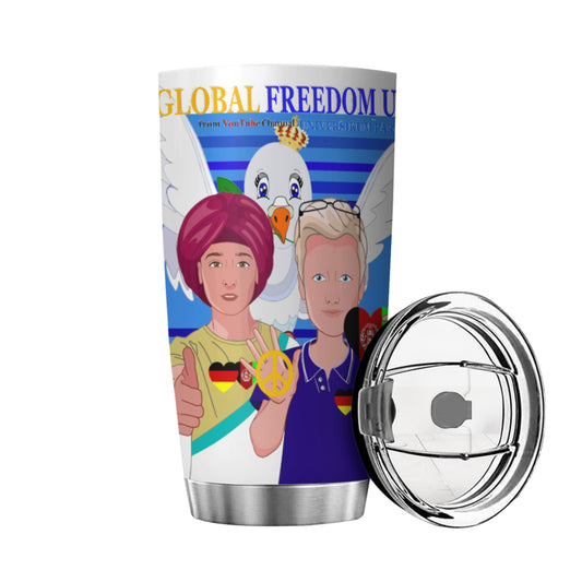 Tumbler Global Freedom United Men Afghanistan & Germany Old Peace Deep Blue