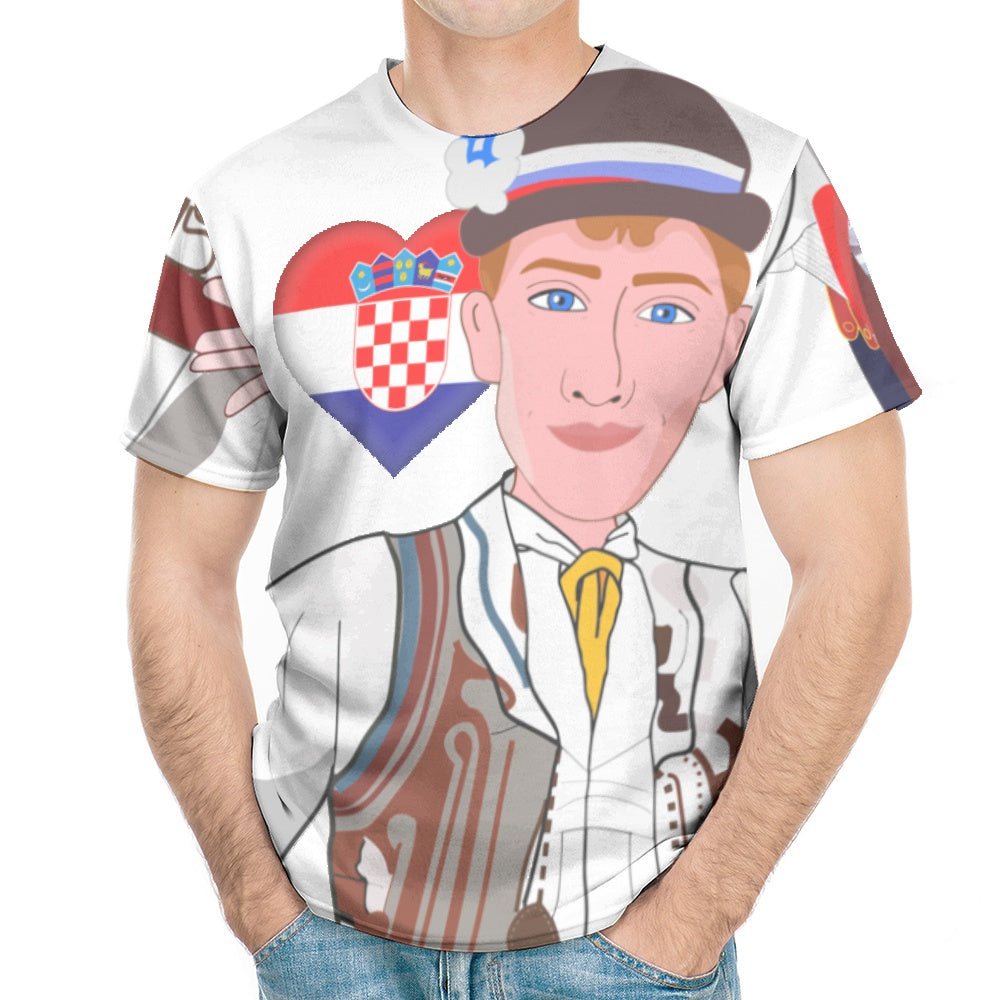 Men´s T-shirt Global Freedom United Couple Croatia