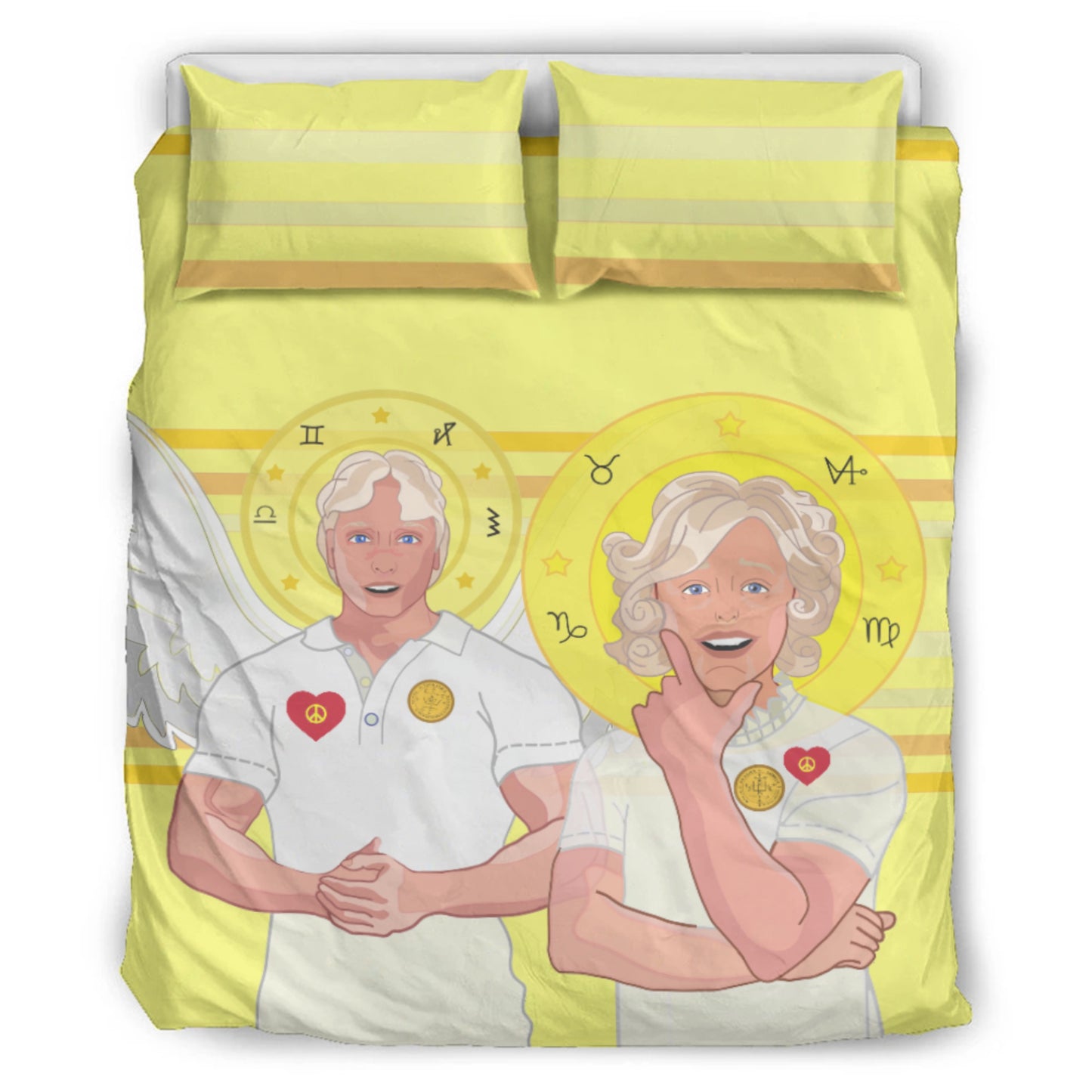 Bed Line GLOBAL FREEDOM UNITED© Archangel Michael & Gabriel Yellow