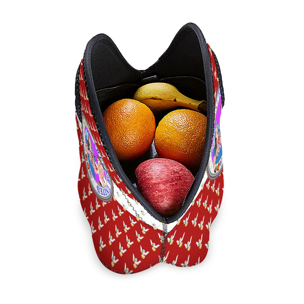 Meal Back GLOBAL FREEDOM UNITED© Women AFGHANISTAN & USA  Red Dove Of Peace