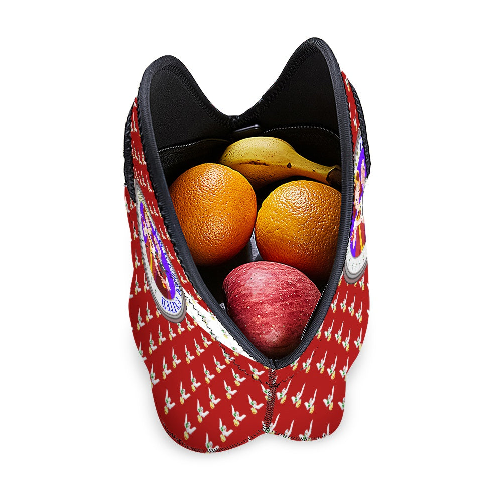 Meal Back GLOBAL FREEDOM UNITED© Women Russia & Germany Dove Of Peace Red