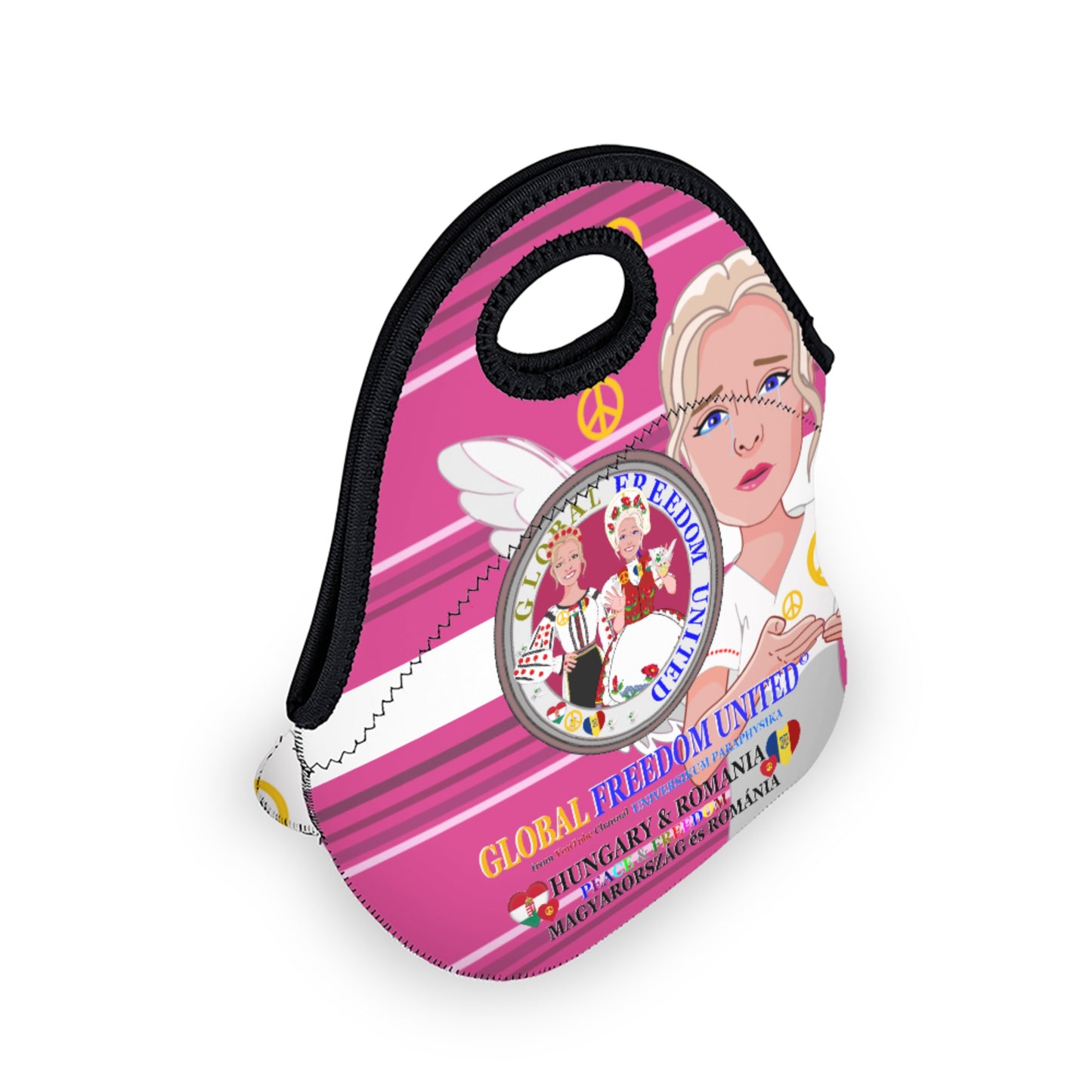 Meal Bag Global Freedom United Women Romania & Hungary Pink 1