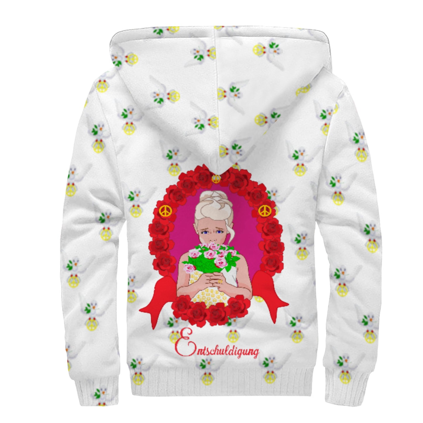 Plush Hoodie Global Freedom United Mädchen Sagt Entschuldigung