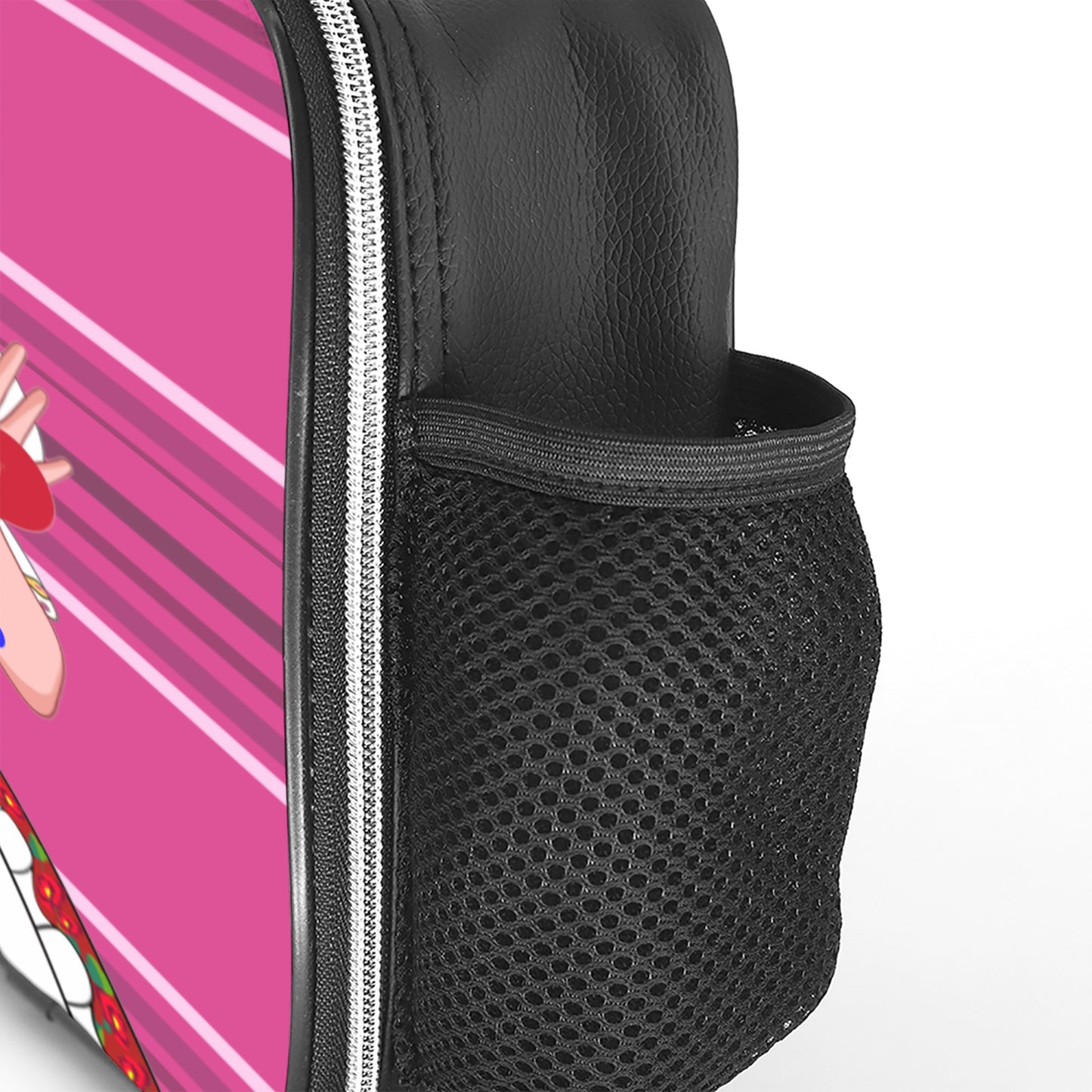 Leather Meal Bag GLOBAL FREEDOM UNITED© Women Hungary & Serbia Pink