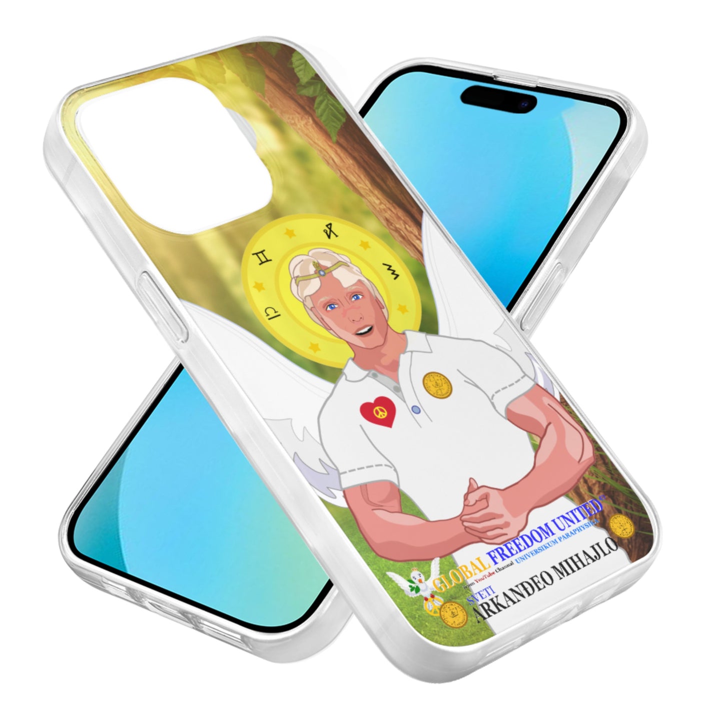 Phone Case GLOBAL FREEDOM UNITED© Archangel Michael Croatia V2