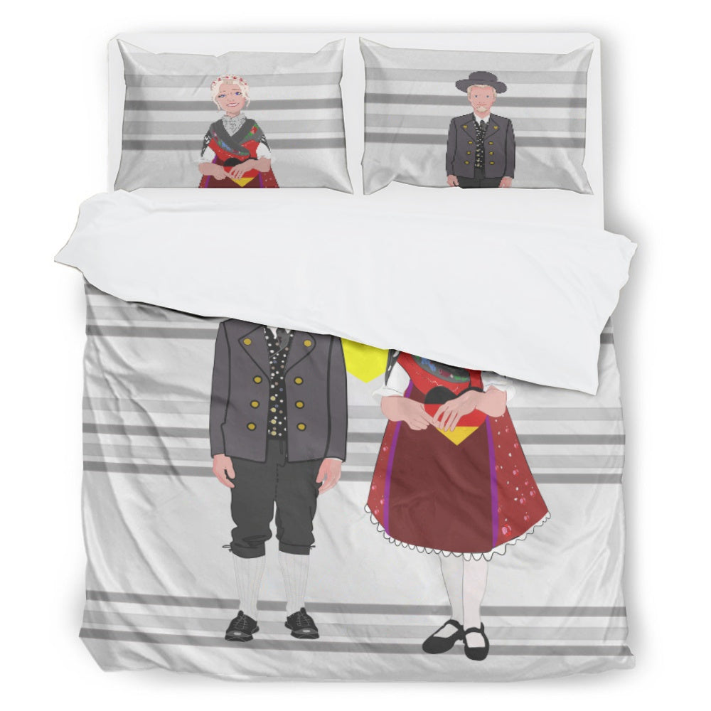 Bed Line GLOBAL FREEDOM UNITED© Couple Germany Grey