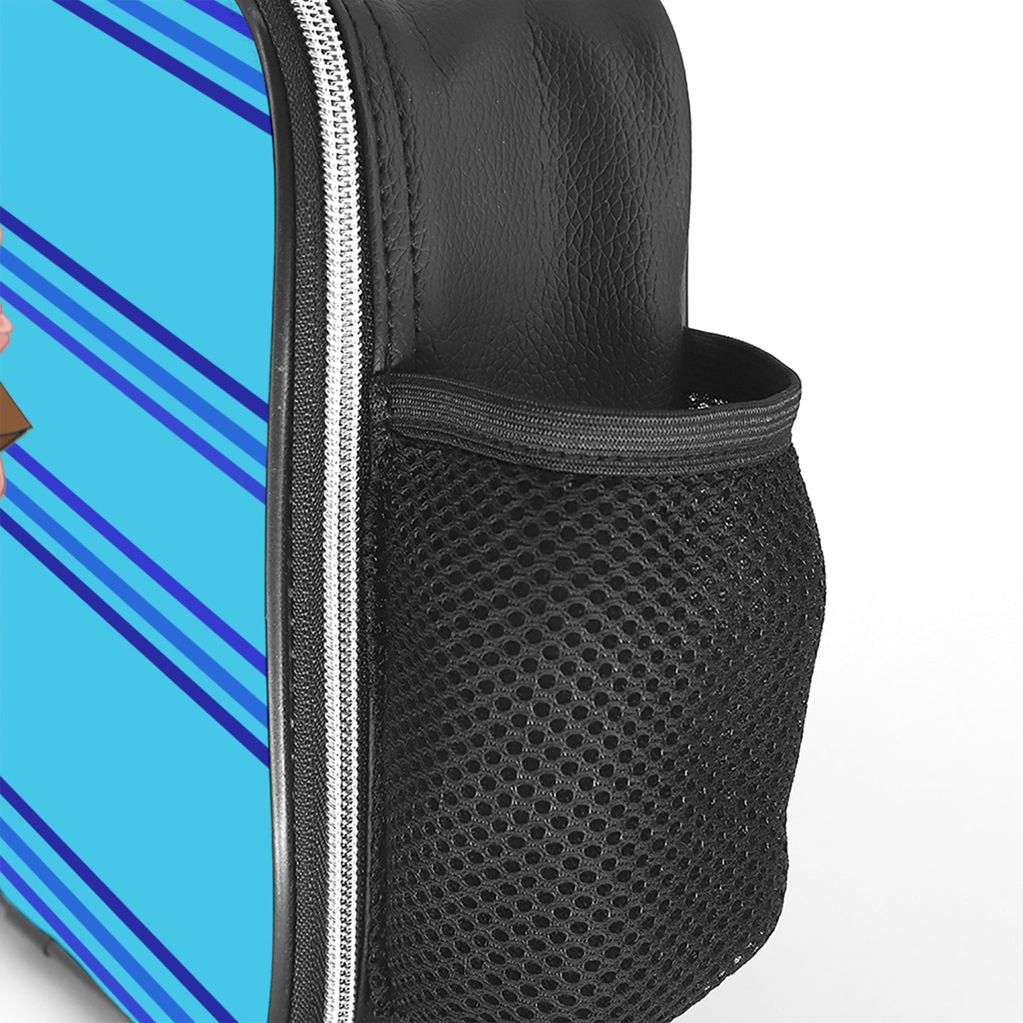 Leather Meal Bag GLOBAL FREEDOM UNITED© Men Turkey & Germany Blue