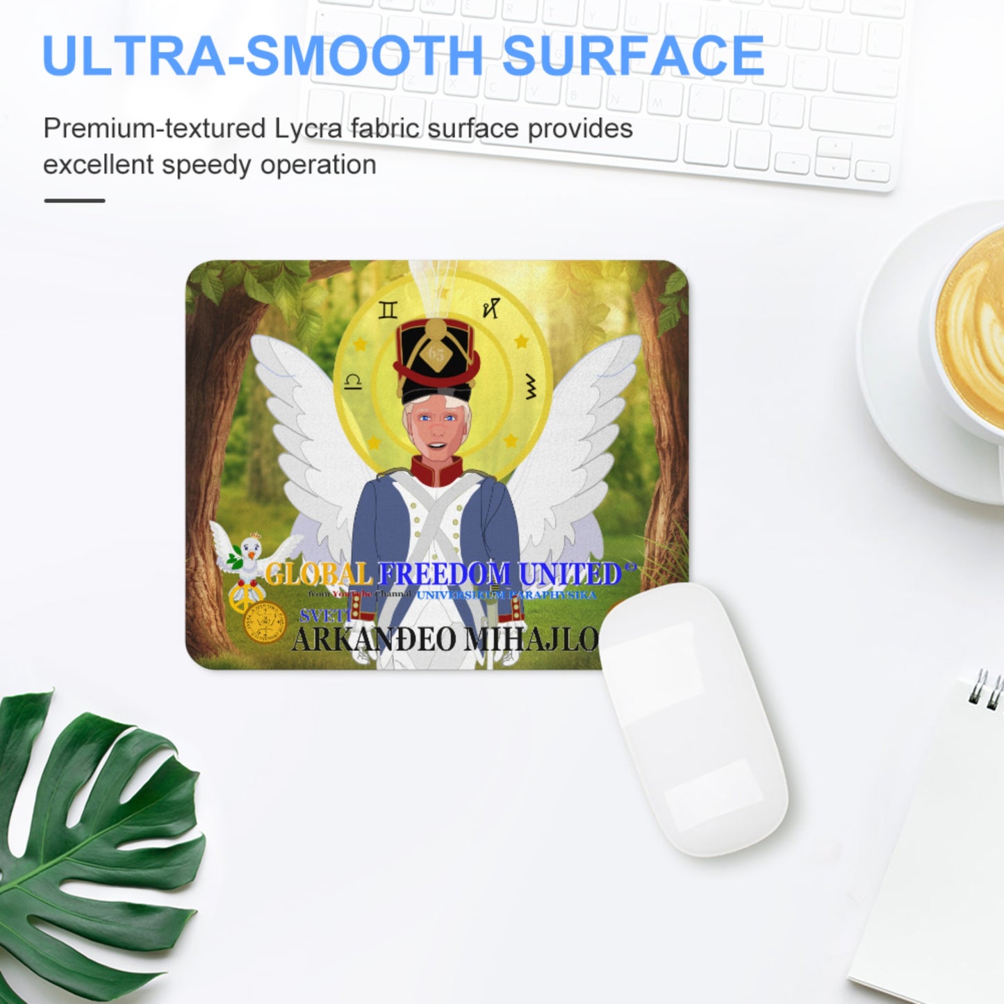 Mouse Pad Global Freedom United Archangel Michael Croatia V3