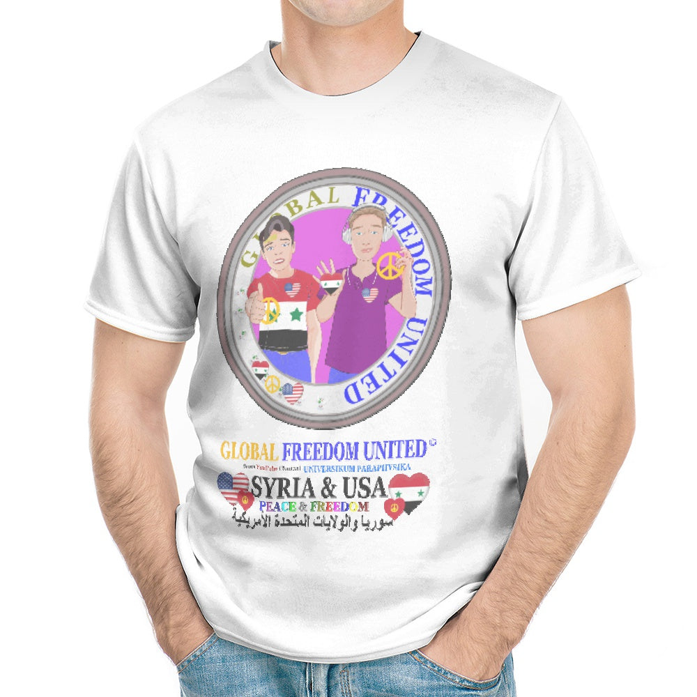 Men´s T-shirt GLOBAL FREEDOM UNITED© Men Syria & USA V2