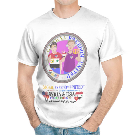 Men´s T-shirt GLOBAL FREEDOM UNITED© Men Syria & USA V2