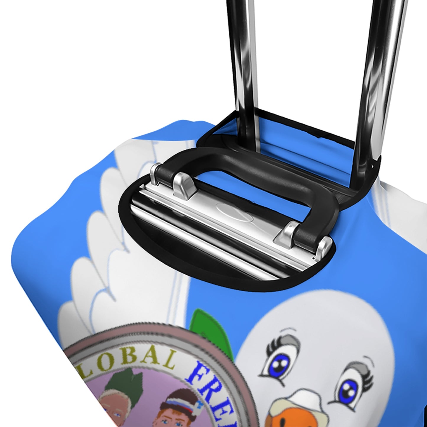 Lugguage Cover Global Freedom United Men Croatia & Serbia Old Peace Blue