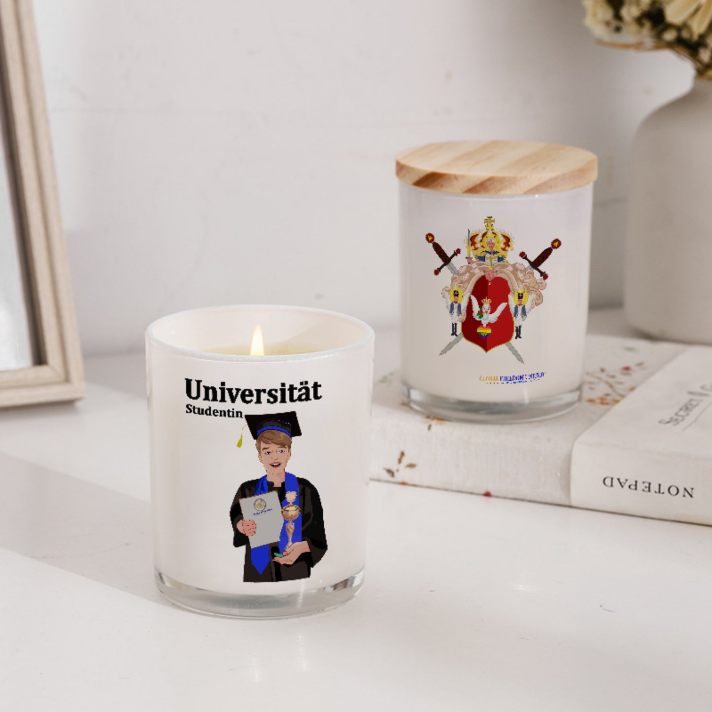 Scented Soy Candle Global Freedom United Student Boy Cooper Place Brown Hair 1