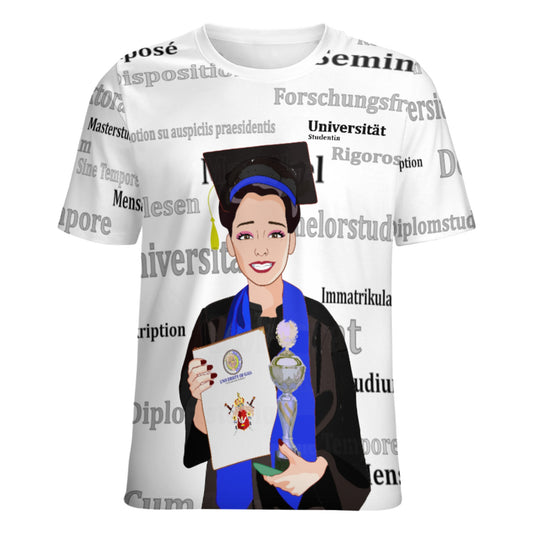 Women´s T-shirt Global Freedom United Asia Student Girl Silver Place