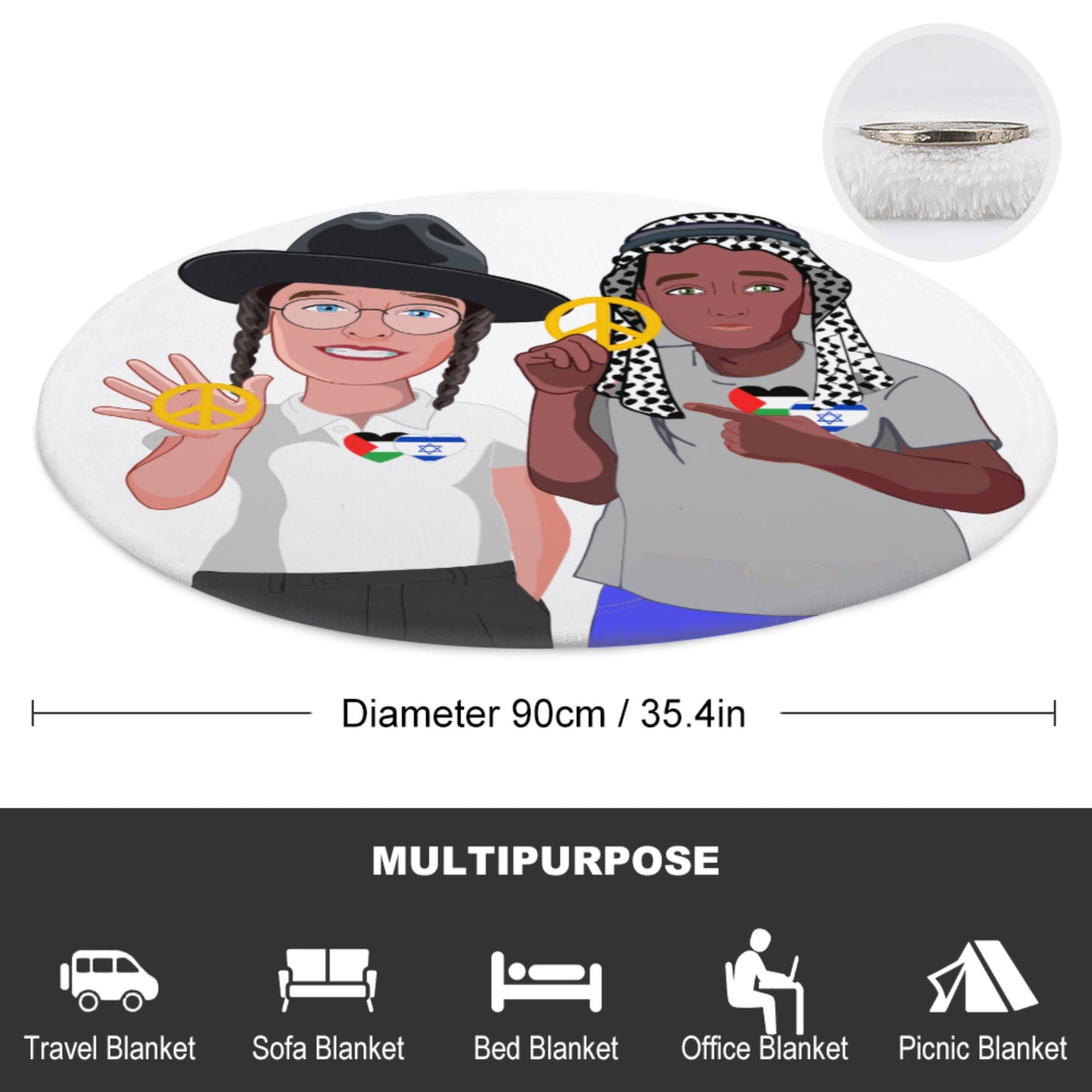 Blankets For Kits Global Freedom United Boy Israel & Palestina
