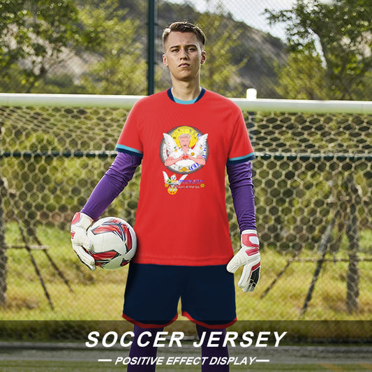 Soccer T-shirt Global Freedom United Archangel Raphael 1 Red