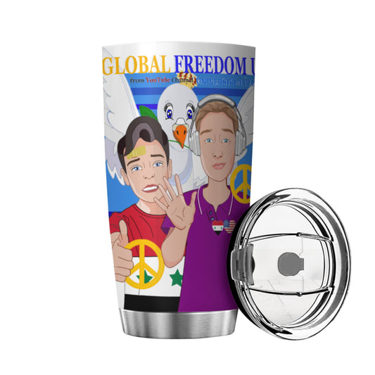 Tumbler GLOBAL FREEDOM UNITED© Men Syria & USA Deep Blue
