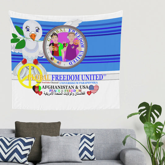 Tapestry GLOBAL FREEDOM UNITED© Men AFGHANISTAN & USA  Deep Blue