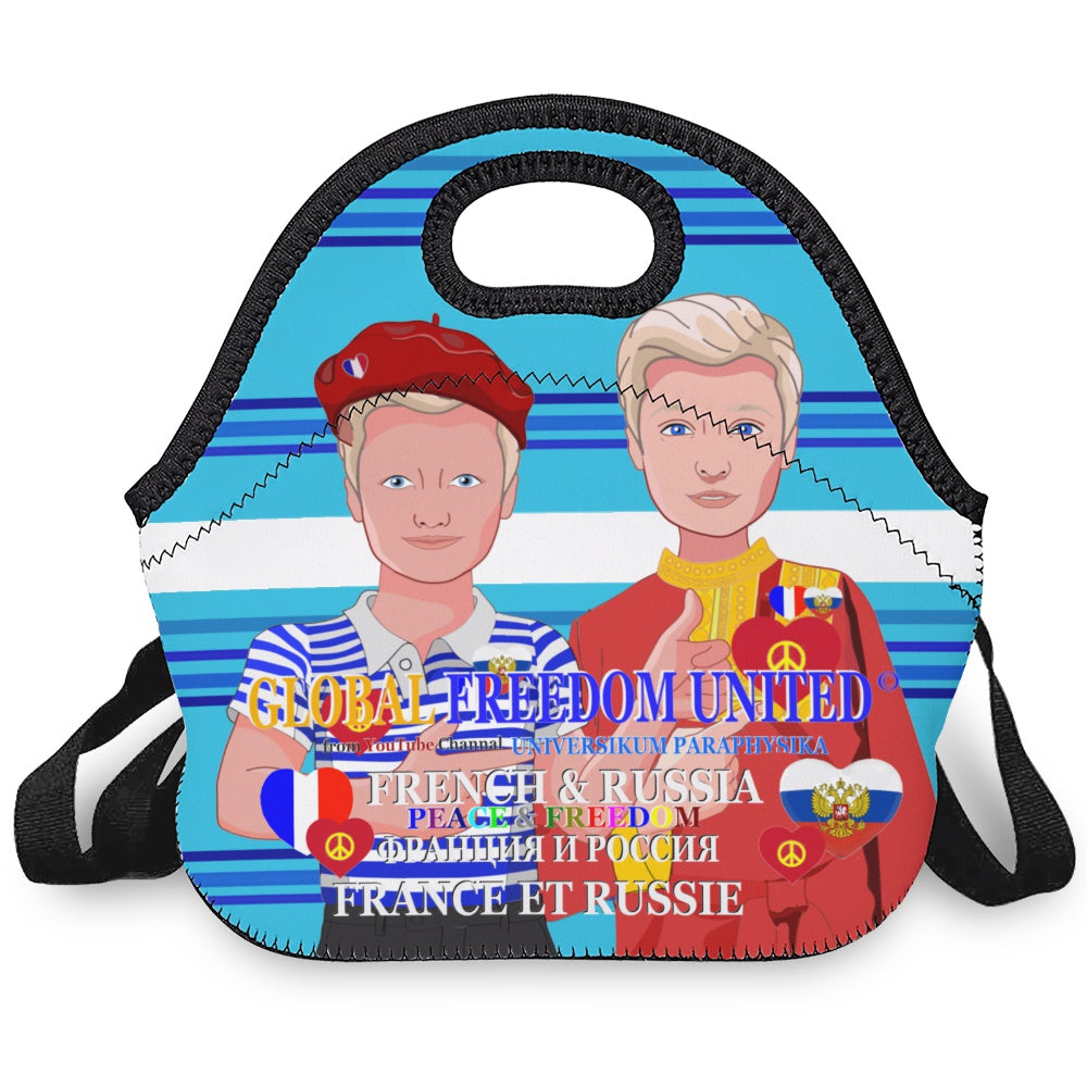 Meal Bag With Strap GLOBAL FREEDOM UNITED© Men Russia & French Blue 1