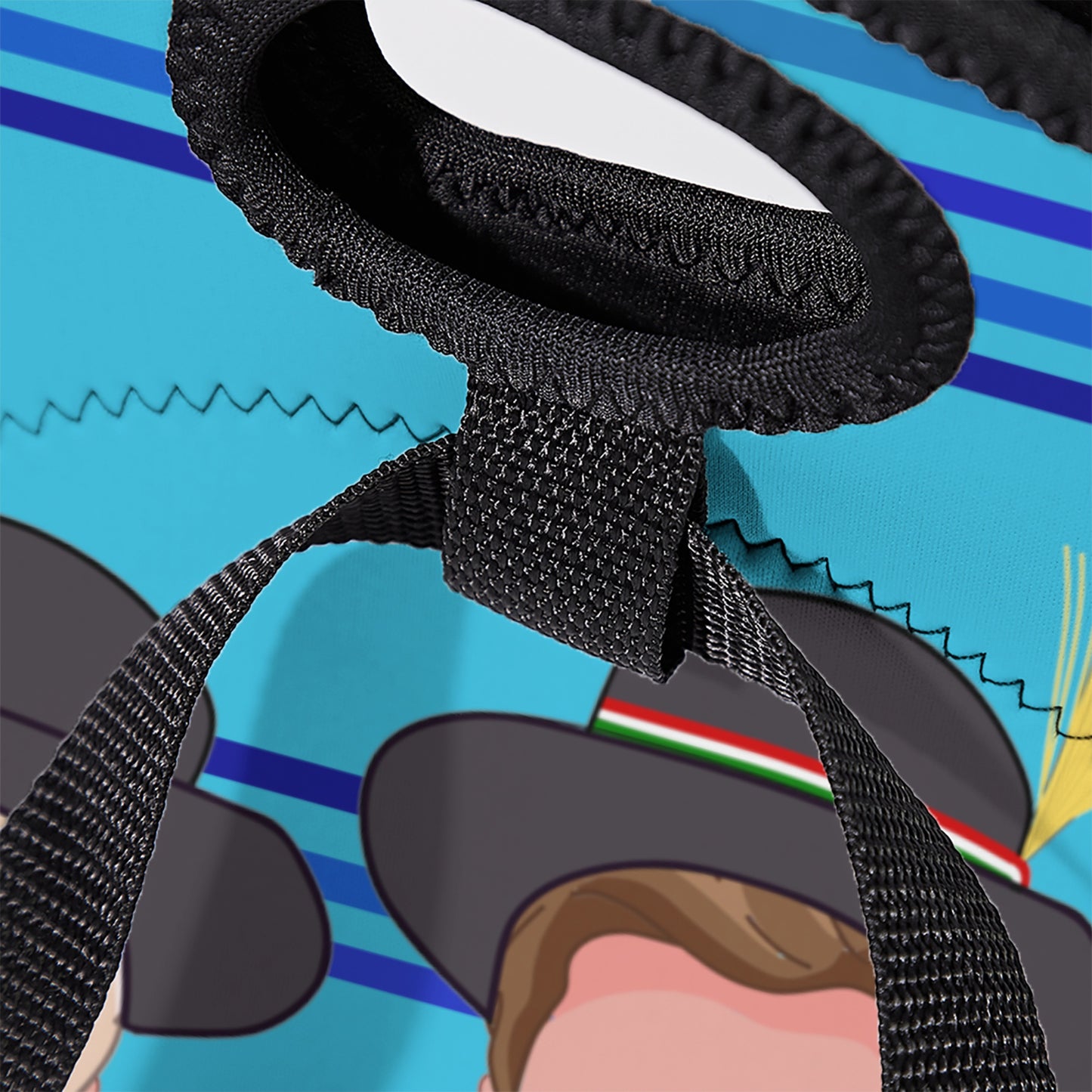 Meal Bag With Straw Global Freedom United Men Germany & Hungary Blue