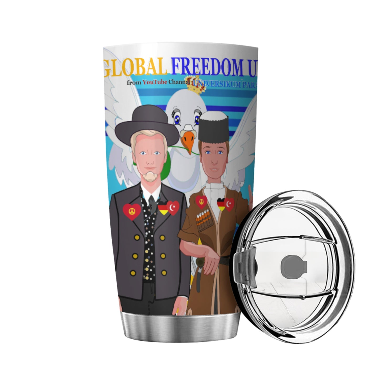 Tumbler Global Freedom United Men Turkey & Germany Blue