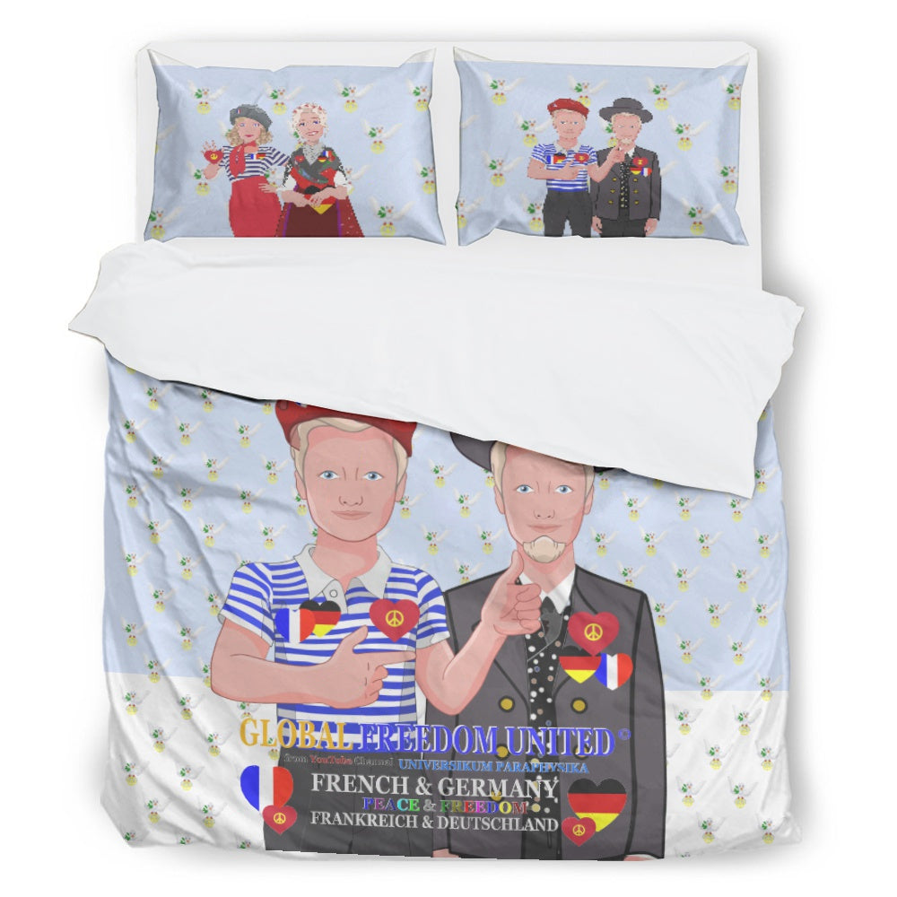 Bed Line GLOBAL FREEDOM UNITED© Men French & Germany Light Blue