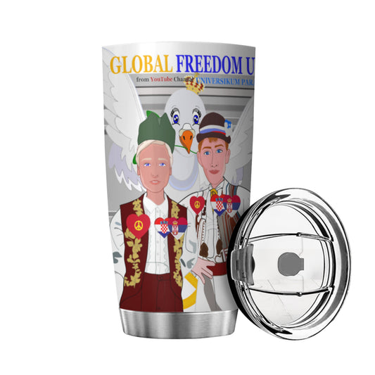 Tumbler Global Freedom United Men Croatia & Serbia Grey