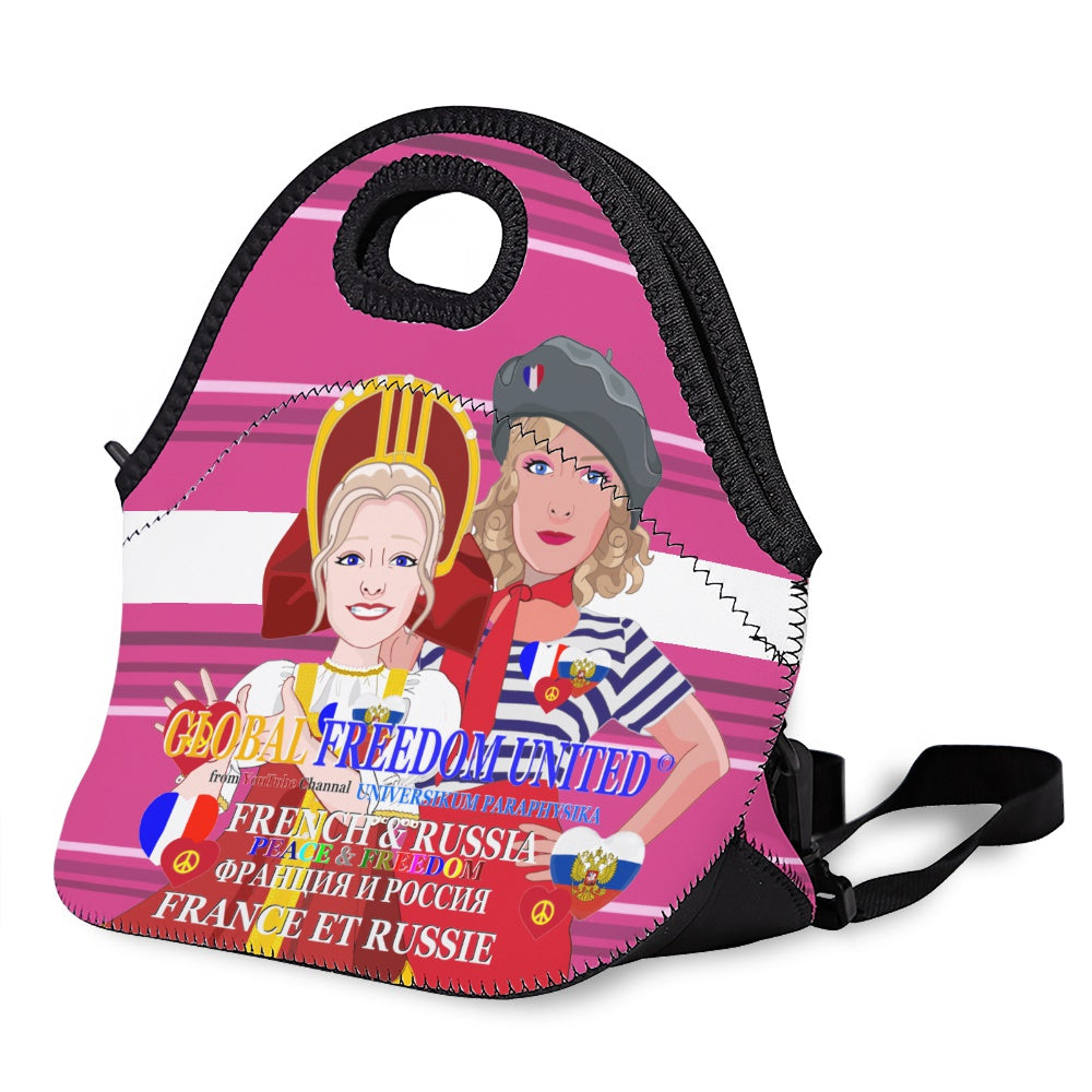Meal Bag With Strap GLOBAL FREEDOM UNITED© Women Russia & French Pink